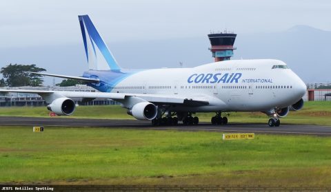 F-GTUI · Boeing 747-400, Pointe-à-Pitre – Maryse Condé