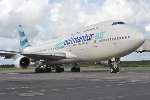 EC-LNA · Boeing 747-400, Pointe-à-Pitre – Maryse Condé