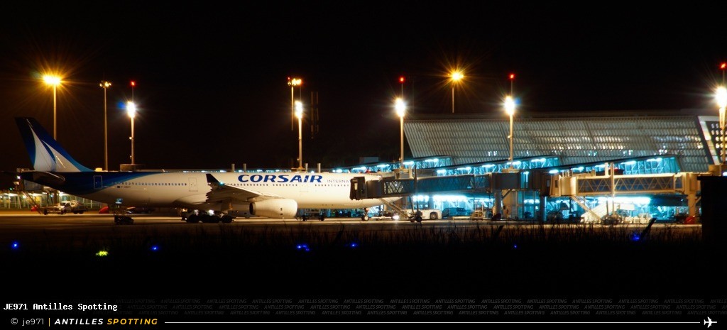 F-HSKY · Airbus A330-300, Corsair International, Pointe-à-Pitre – Maryse Condé