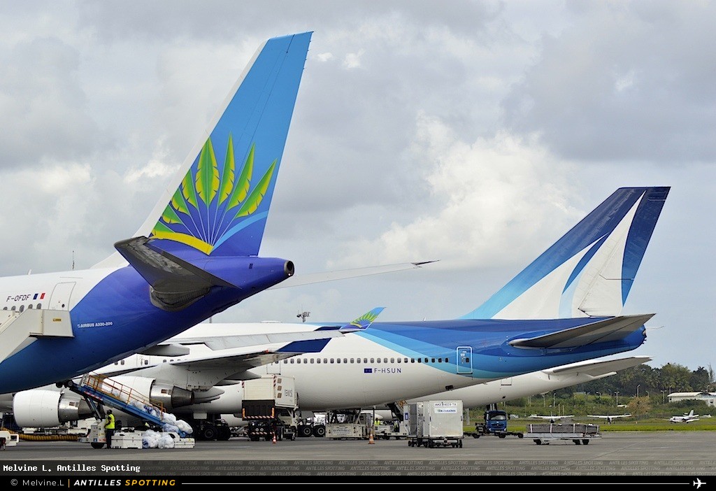 F-GTUI · Boeing 747-400, Corsair International, Pointe-à-Pitre – Maryse Condé