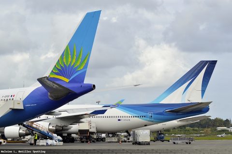 F-GTUI · Boeing 747-400, Pointe-à-Pitre – Maryse Condé