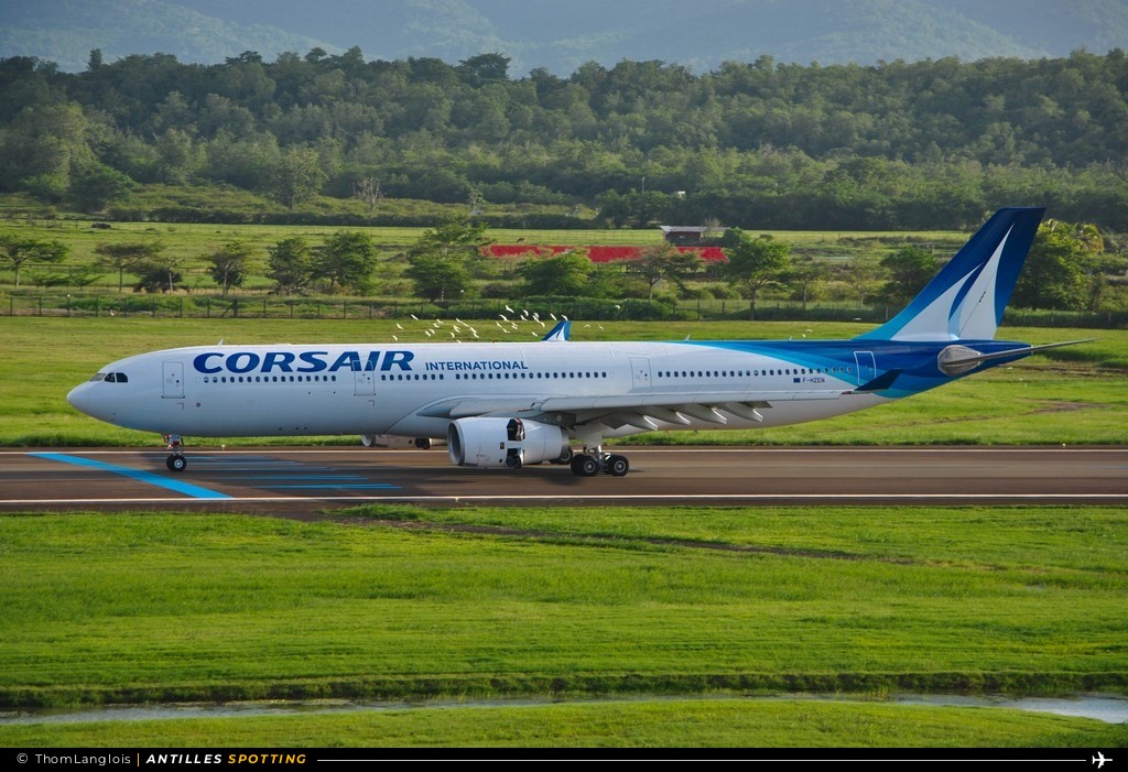 F-HZEN · Airbus A330-300, Corsair International, Martinique – Aimé Césaire