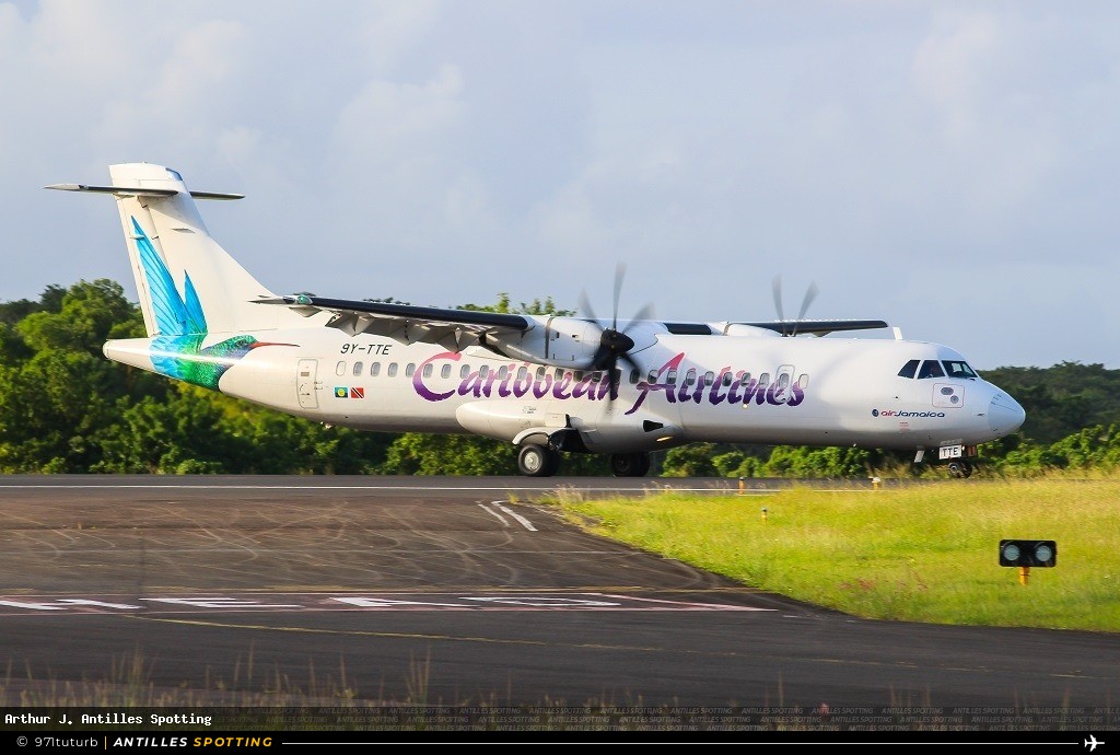 9Y-TTE · ATR 72-600, Caribbean Airlines, Pointe-à-Pitre – Maryse Condé