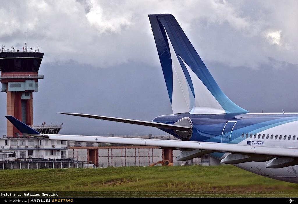 F-HZEN · Airbus A330-300, Corsair International, Pointe-à-Pitre – Maryse Condé