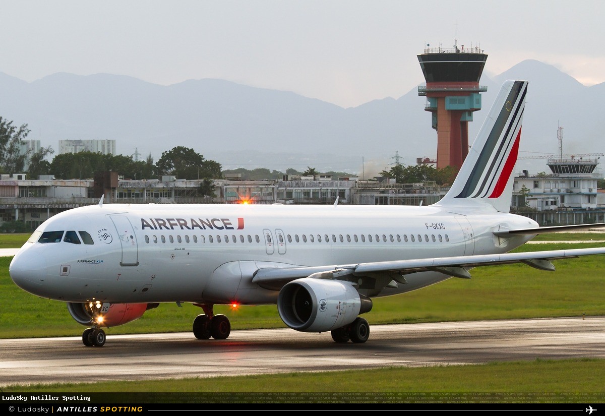 F-GKXC · Airbus A320, Air France, Pointe-à-Pitre – Maryse Condé