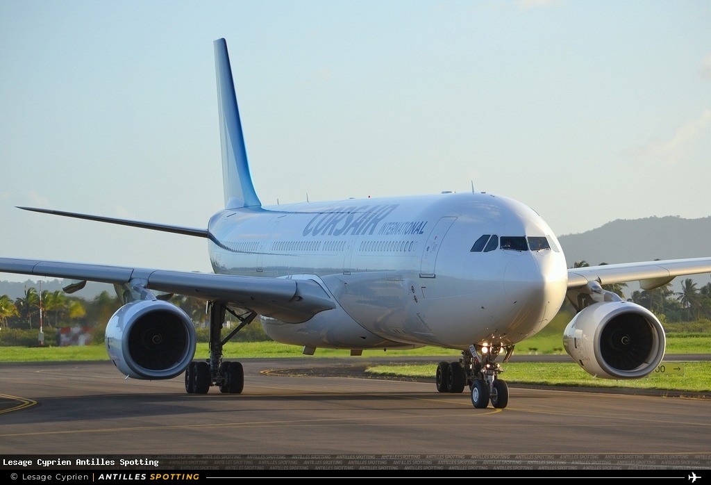 F-HZEN · Airbus A330-300, Corsair International, Martinique – Aimé Césaire