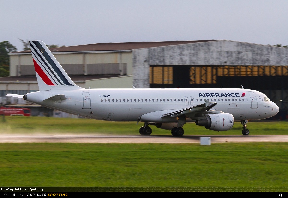 F-GKXC · Airbus A320, Air France, Pointe-à-Pitre – Maryse Condé