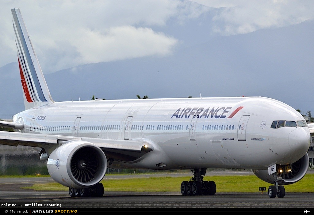 F-GSQS · Boeing 777-300ER, Air France, Pointe-à-Pitre – Maryse Condé