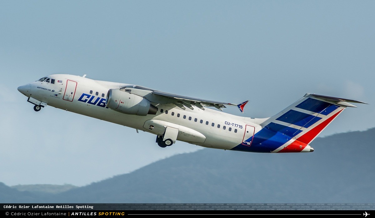 CU-T1715 · Antonov An-158, Cubana, Martinique – Aimé Césaire