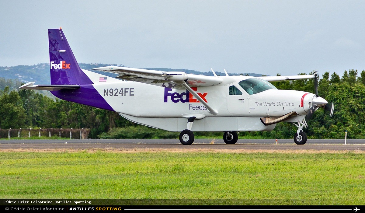 N924FE · Cessna 208 Caravan, Federal Express, Martinique – Aimé Césaire