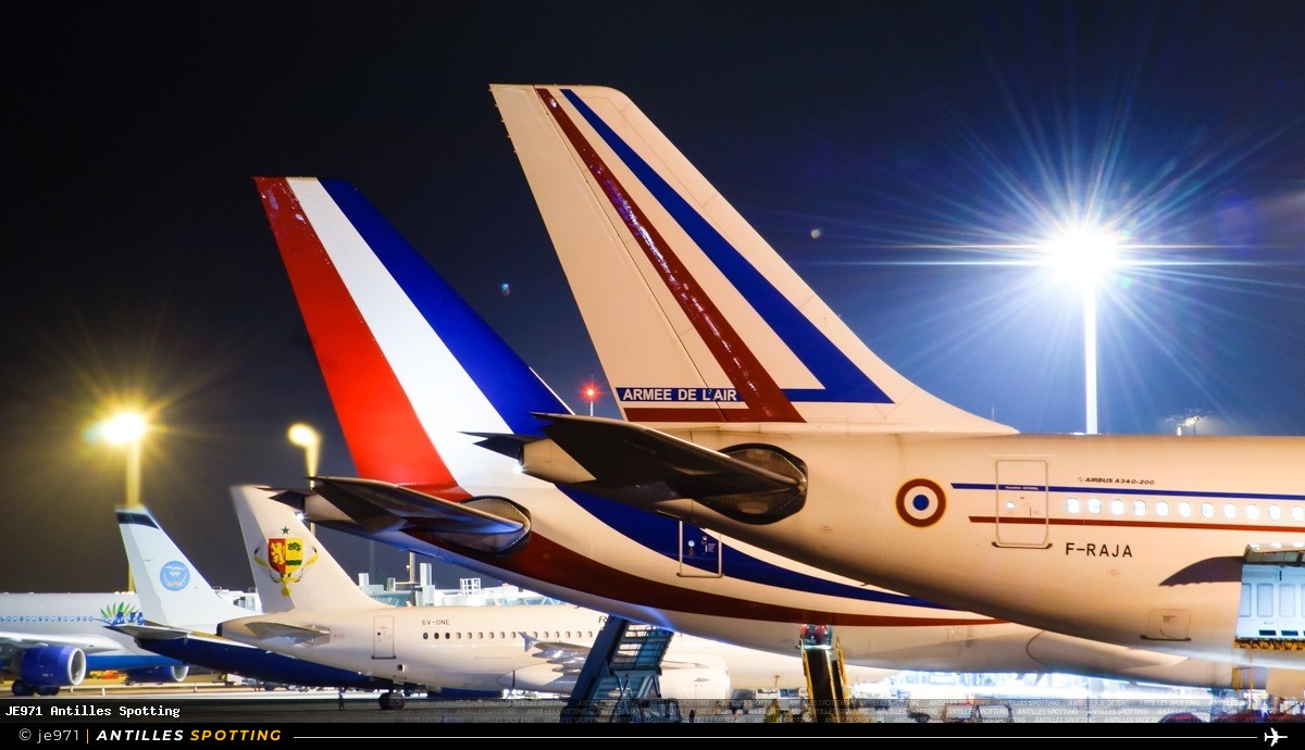 F-RAJA · Airbus A340-200, COTAM - République Française, Pointe-à-Pitre – Maryse Condé