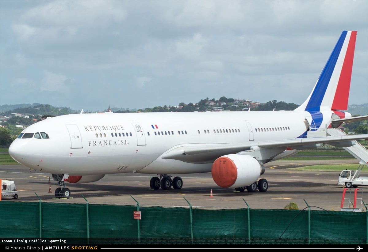 F-RARF · Airbus A330-200, COTAM - République Française, Martinique – Aimé Césaire
