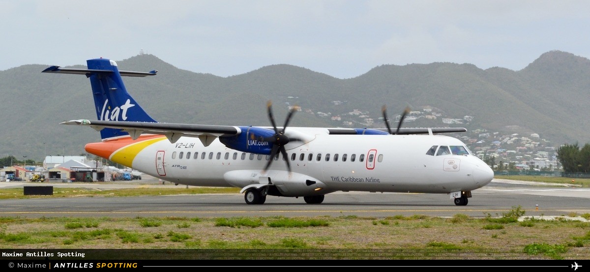 V2-LIH · ATR 72-600, LIAT, Sint Maarten – Princess Juliana
