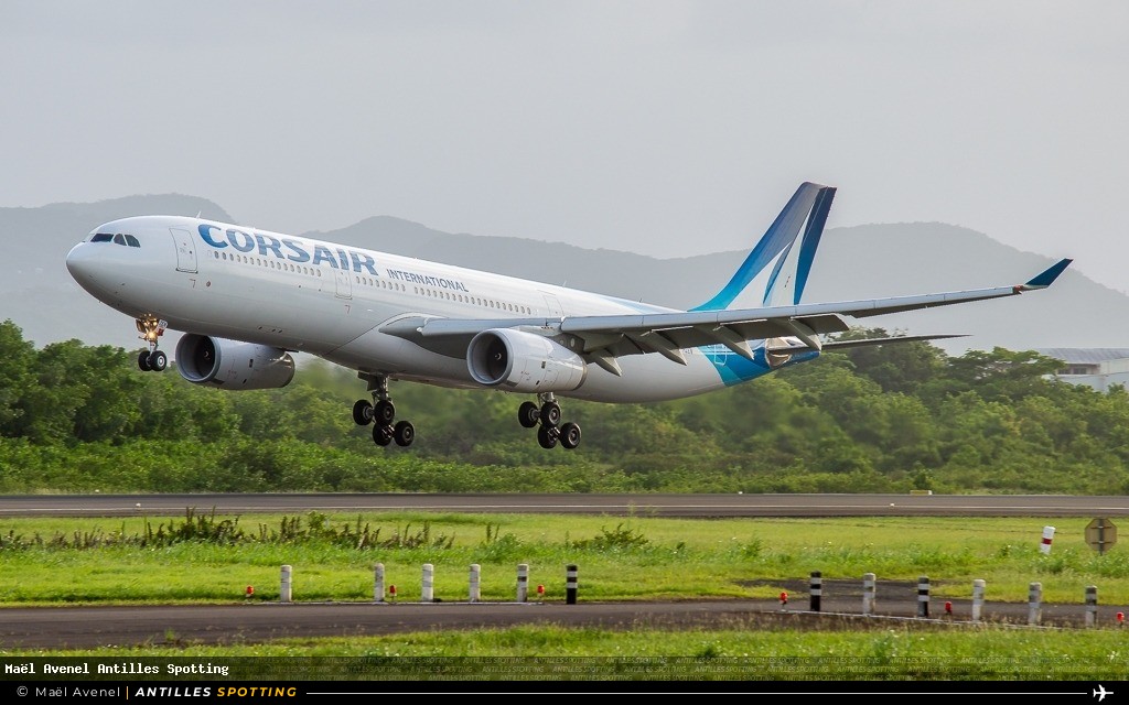 F-HZEN · Airbus A330-300, Corsair International, Martinique – Aimé Césaire
