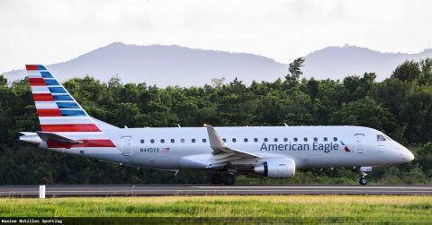N445YX · Embraer E175, Martinique – Aimé Césaire