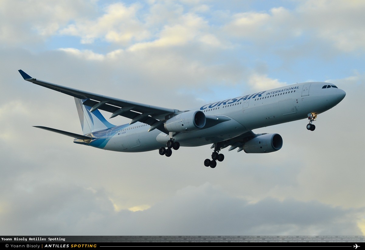 F-HZEN · Airbus A330-300, Corsair International, Martinique – Aimé Césaire