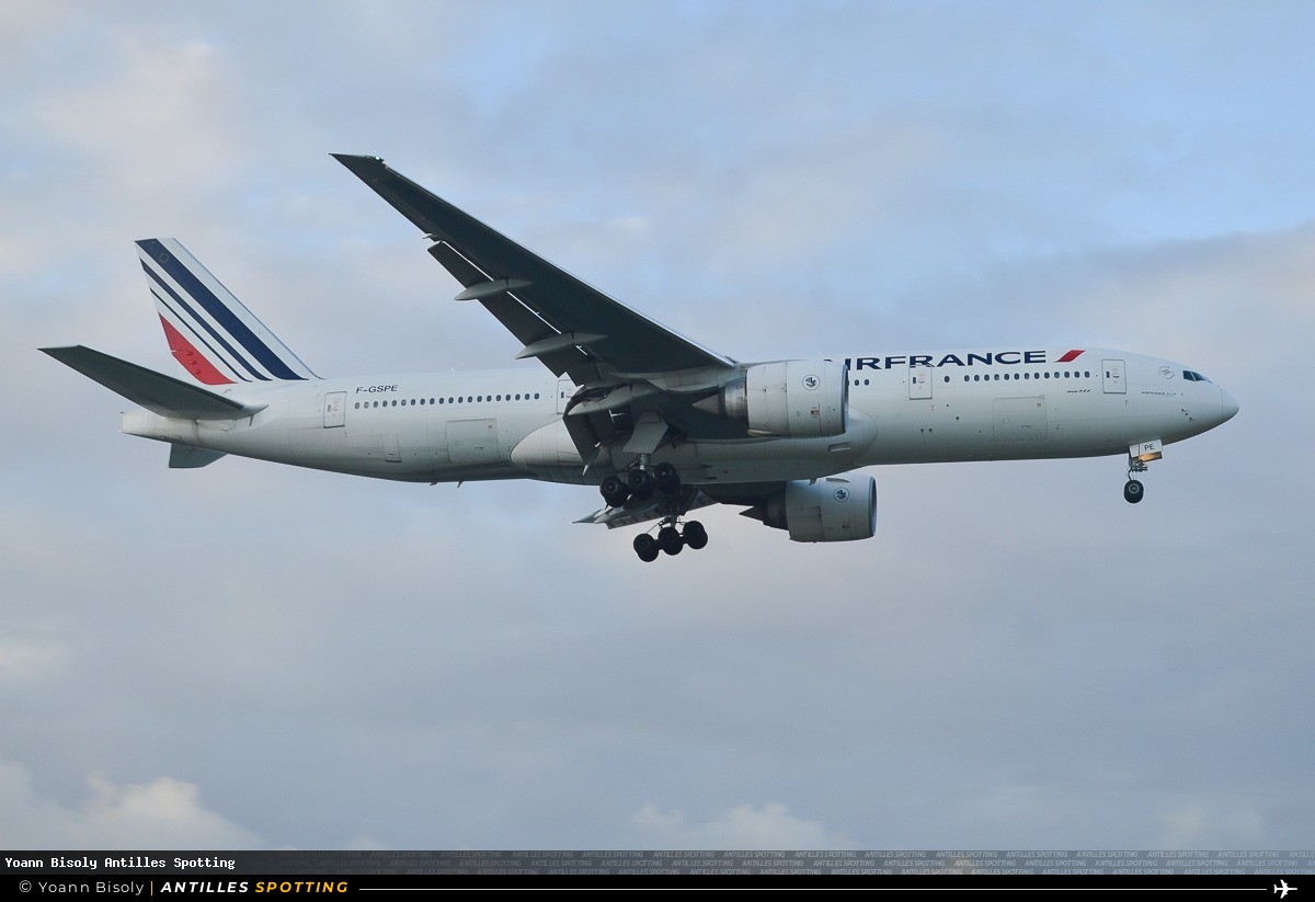F-GSPE · Boeing 777-200, Air France, Martinique – Aimé Césaire