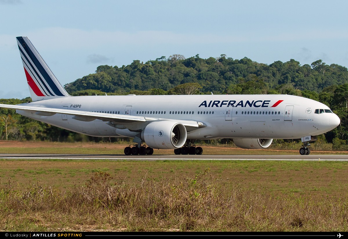 F-GSPQ · Boeing 777-200, Air France, Cayenne – Félix Éboué
