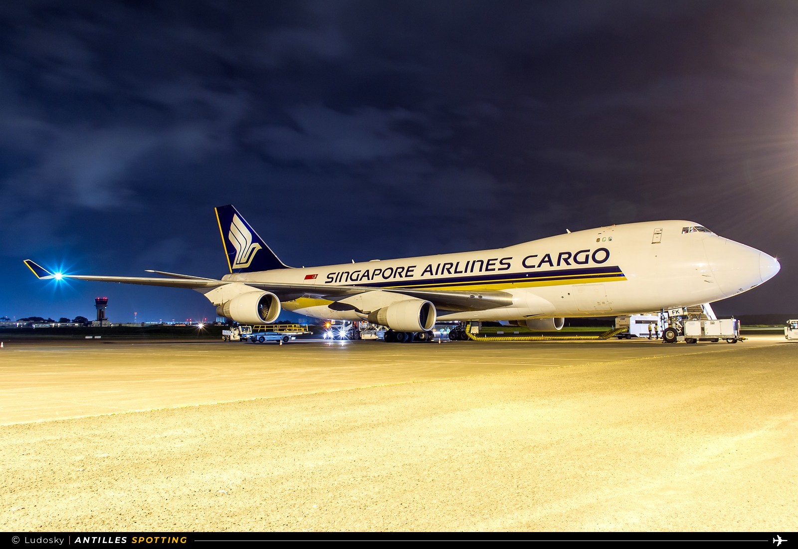 9V-SFK · Boeing 747-400, Singapore Airlines Cargo, Pointe-à-Pitre – Maryse Condé